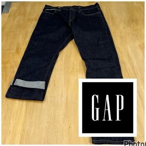 Gap 1969 Skinny Fit Ring Spun Denim Selvedge Jeans Mens 34x30 Low Rise